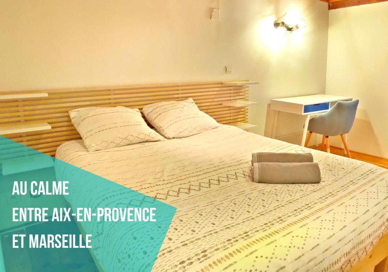 Entre Aix Et Marseille - Petite Maison A Auriol Exteriör bild